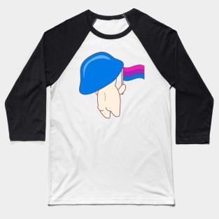 Bi Mushroom Butt Baseball T-Shirt